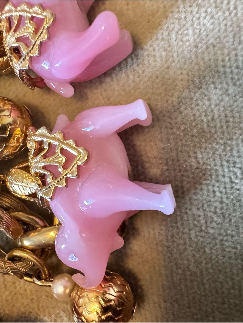Napier sought after Pink Elephant Charm Chain bracelet bundle of 2 READ NOTES - Picture 8 of 16